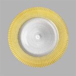 Wholesale glass charger plate PZ-006 product photo